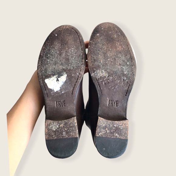 Frye Cara Roper Short Dark Brown PullOn Ankle Boot - Picture 13 of 15